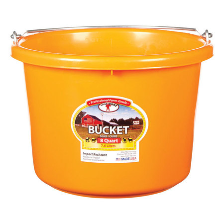 Little Giant Round Bucket Org 8Qt P8ORANGE6